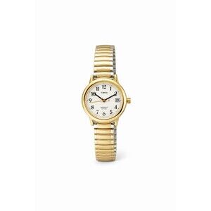 Timex Easy Reader T2H3819J Wrist Women's Watch Two Tone White 25mm Needs Battery